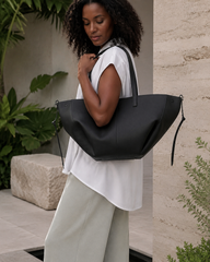 Cyme Textured Leather Tote Bag