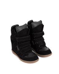 Bekett Suede and Leather High-Top Trainer