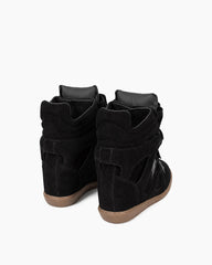 Bekett Suede and Leather High-Top Trainer