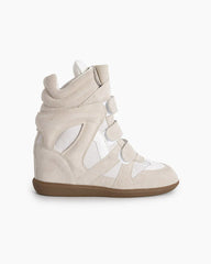 (Clean Up) Bekett Suede and Leather High-Top Trainers