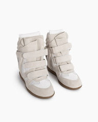 (Clean Up) Bekett Suede and Leather High-Top Trainers