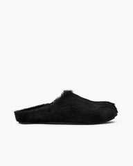 (Clean Up) Designer Real Fur Slides Clogs Mules Flat Luxury Slippers