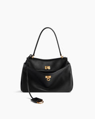 Vespera Top Handle Bag with Turn Lock Closure