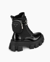 Women's Edgy Combat Boots with Utility Pocket