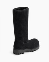 Women's Suede Leather Mid-Calf Winter Boots