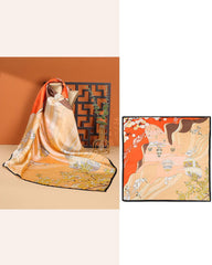 Women's Gallery Visit Artistic Landscape Silk Scarf