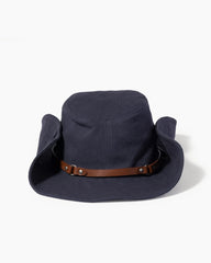 Contrast Strap Nylon Cowboy Hat