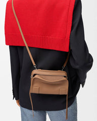 Mini Nappa Leather Convertible Top-Handle Bag