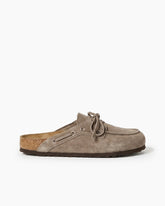 Men's Boat-Style Suede Mule Shoes