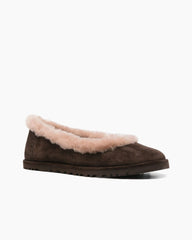 (Clean Up) Women's Brown Ballet Flats - Coffee