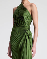 womens-private-party-elegant-one-shoulder-green-gown