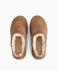 (Clean Up - US 8/10) Women's Chestnut Suede Mini Boots