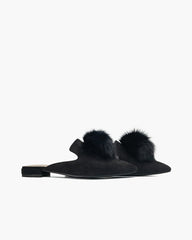 Slip On Backless Flat Heel Mules