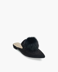 Slip On Backless Flat Heel Mules