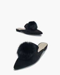 Slip On Backless Flat Heel Mules
