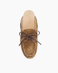 Women's Coastal Suede Leather Slip-On Flat Mules