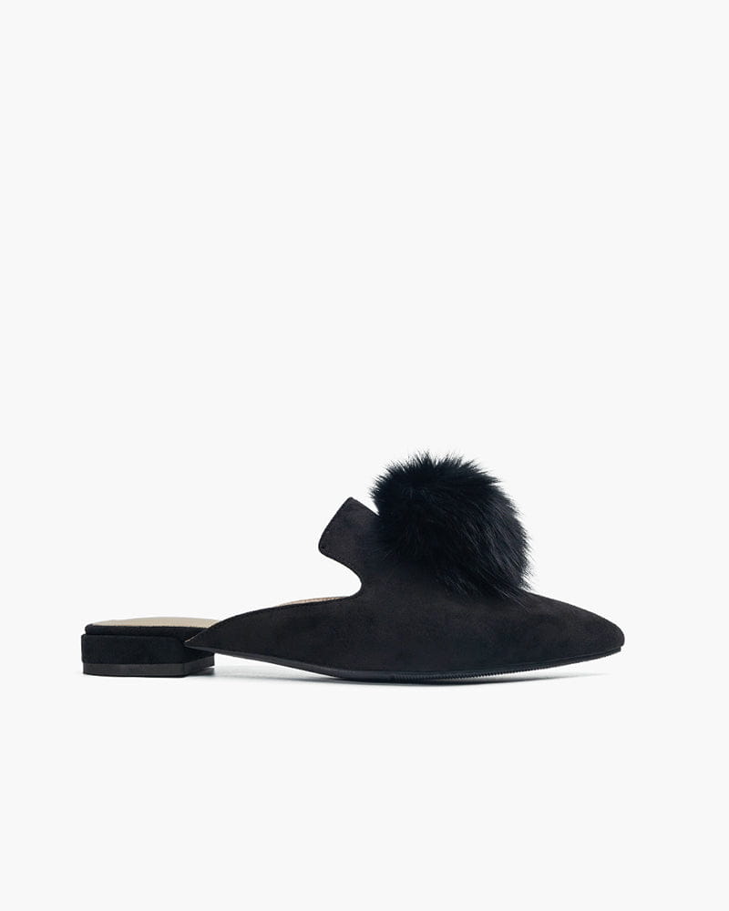 Slip On Backless Flat Heel Mules