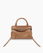 Mini Nappa Leather Convertible Top-Handle Bag
