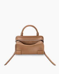 Mini Nappa Leather Convertible Top-Handle Bag