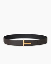 Classic Daily Wear T-Buckle Reversible Leather Belt