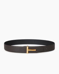 Classic Daily Wear T-Buckle Reversible Leather Belt