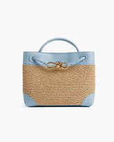 Raffia Knot Top Handle Crossbody Bags