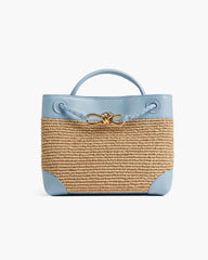 Raffia Knot Top Handle Crossbody Bags