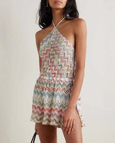 Summer Resort Chevron Knit Playsuit
