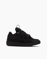 Black Leather Sneakers for Luxury 90s Skate Style