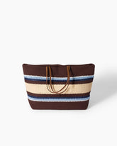 Summer Vacation Raffia Effect Woven Beach Bag