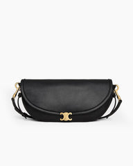 Timeless Leather Crescent Shoulder Bag
