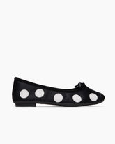 Satin Polka Dot Ballet Flats
