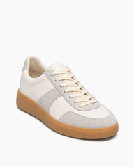 Men's Leather Suede Panel Low-Top Sneakers