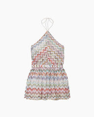Summer Resort Chevron Knit Playsuit