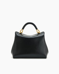 Elegant Turn-Lock Trapeze Satchel