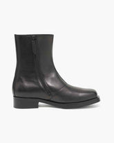 Men's Black Leather Boots for Modern Daily Uniforms