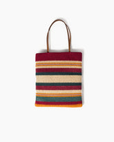 Colorful Crochet Stripe Tote Bag