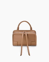 Mini Nappa Leather Convertible Top-Handle Bag