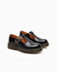 Women's Leather Mary Jane Shoes with Chunky Lug Soles