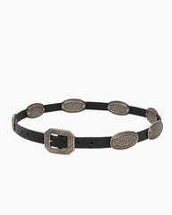 Vintage Studded Leather Concho Belt