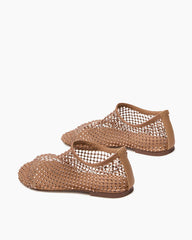 Women's Rhinestone Mesh Ballet Flats