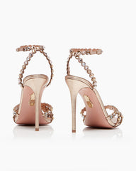 Women's Party Rhinestone Strap Sandals with Stiletto Heel