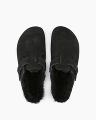 Cozy Shearling Lined Suede Clogs
