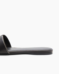Casual City Slide Sandals With Metal Detail