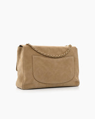 City Stroll Quilted Suede Chain Shoulder Bag