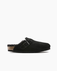 Cozy Shearling Lined Suede Clogs