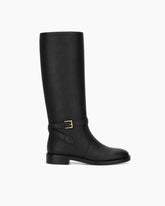 City-Stroll-Camel-Leather-Knee-High-Buckle-Boots-6