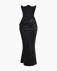 Garden-Soir¨¦e-Ivory-Strapless-Corset-Midi-Dress-4