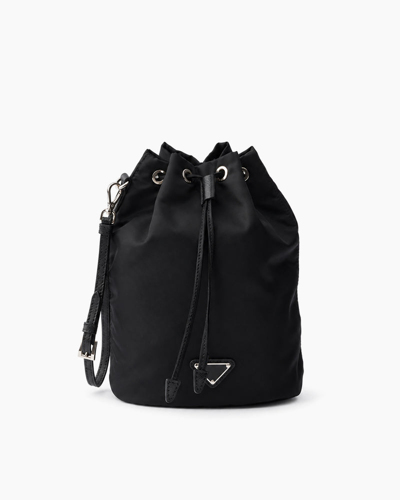 Black-Leather-Everyday-Drawstring-Bucket-Bag-6