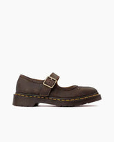 Women's Floral Embossed Leather Mary Janes Shoes